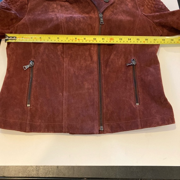 Express Genuine leather moto suede jacket M - Picture 10 of 15